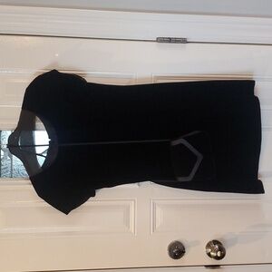 Tweeds little black velvet dress with Lord & Taylor velvet & satin evening bag